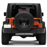 Raxiom 07-18 Jeep Wrangler JK Axial Series Vision LED Tail Lights- Black Housing (Smoked Lens)