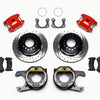 Wilwood D154 P/S P-B Kit Drilled-Red New Big Ford 2.50in Offset