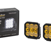 Diode Dynamics SS5 LED Pod Sport - Yellow Driving (Pair)