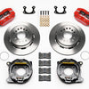 Wilwood Dynapro Dust-Boot P/S Park Brake Kit Red Small Ford 2.50in Offset