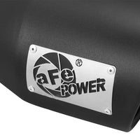 aFe Power Gas Exhaust Tip Black- 3 in In x 4.5 out X 9 in Long Bolt On (Black)