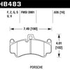 Hawk 05-08 Porsche 911 3.6L Carrera Ceramic Composite Brakes Front ER-1 Brake Pads