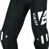 Answer Syncron Merge Pant Black/White Youth Size - 20