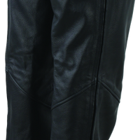 River Road Plains Leather Chaps Black Womens - Small