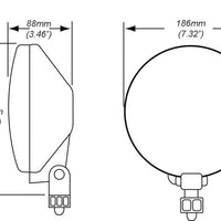 Hella 700FF H3 12V/55W Halogen Driving Lamp Kit