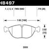 Hawk 95-01 BMW 750iL 5.4L Base Front ER-1 Brake Pads