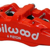 Wilwood Caliper-Forged Dynapro 6 5.25in Mount-Red-L/H 1.62/1.38in/1.38in Pistons 1.10in Disc