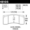 Hawk Brembo/Alcon DTC-60 Race Brake Pad Sets