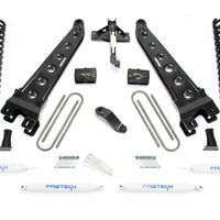 Fabtech 19-20 Ford F450/F550 4WD Diesel 6in Rad Arm Sys w/Coils & Perf Shks