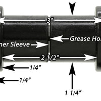 RockJock YJ HD Leaf Spring Shackles Rear w/ Urethane Bushings HD Greasable Bolts Pair