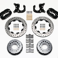 Wilwood Forged Dynalite P/S Rear Kit Drilled Rotor Ford 8.8 w/2.5in Offset-5 Lug