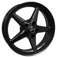 Race Star 92 Drag Star Bracket Racer 18x5 5x4.50BC 2.00BS Gloss Black Wheel