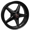 Race Star 92 Drag Star Bracket Racer 18x5 5x4.50BC 2.00BS Gloss Black Wheel