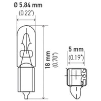 Hella Bulb 37 12V 1.3W W2X4.6d T1.75 (Min. Order QTY 10)