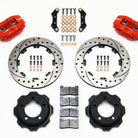 Wilwood Dynapro Rear Kit 12.19in Drill-Red Backdraft Cobra (BMW E36 Based)