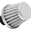 K&N 2in Base OD x .375in Flange ID x 1.75in H Rubber Base Crankcase Vent Filter - White