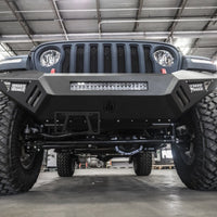 Road Armor 18-20 Jeep Wrangler JL SPARTAN Bolt-On Front Bumper Skid Plate Guard - Tex Blk