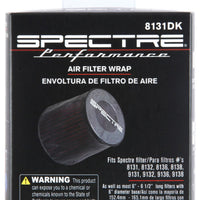 Spectre Universal Pre-Filter Wrap 6in. x 6.125in. - Black