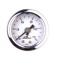 Aeromotive 0-15 PSI Fuel Pressure Gauge