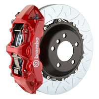 Brembo 99-05 Honda S2000 Front GT BBK 6 Piston Cast 355x32 2pc Rotor Slotted Type-3-Red