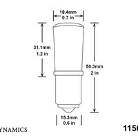 Diode Dynamics 1156 LED Bulb HP48 LED - Cool - White (Pair)