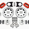 Wilwood Forged Dynalite Front Kit 12.19in Drilled Red 37-48 Ford Psgr. Car Spindle