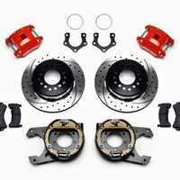 Wilwood D154 P/S P-B Kit Drilled-Red Mopar/Dana 2.36in Off w/Snap Ring Brng