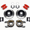 Wilwood D154 P/S P-B Kit Drilled-Red Mopar/Dana 2.36in Off w/Snap Ring Brng