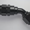 Fragola -10AN Real Street x 45 Degree Hose End Black For PTFE Hose