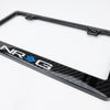 NRG Carbon License Plate Frame/ Fiber Poly Dip Finish Wet w/ NRG Logo