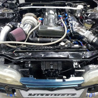 Mishimoto Universal Silver R Line Intercooler Overall Size: 31x12x4 Core Size: 24x12x4 Inlet / Outle