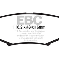 EBC 06-11 Dodge Nitro 3.7 Greenstuff Rear Brake Pads