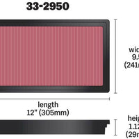 K&N 08 Ford Falcon FG Territory Drop In Air Filter