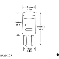 Diode Dynamics 194 LED Bulb HP5 LED - Amber (Pair)