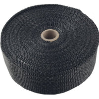 Torque Solution Fiberglass Exhaust Wrap Universal 1inx50ft - Black