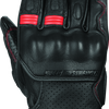 Speed and Strength Twist of Fate Leather Gloves Black/Red - Medium