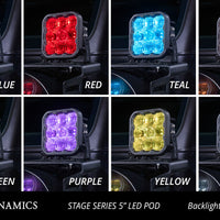 Diode Dynamics SS5 LED Pod Sport - White Flood (Pair)