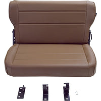 Rugged Ridge Fold & Tumble Rear Seat Spice 76-95 Jeep CJ / Jeep Wrangler