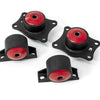 Innovative 00-09 Honda S2000 F-Series Black Steel Mounts 75A Bushings (Rear Diff Mounts OEM Diff)