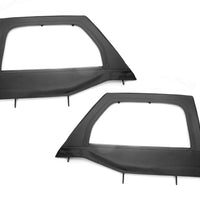 Rugged Ridge Upper Soft Door Kit Front Black Diamond 07-18 Jeep Wrangler JK