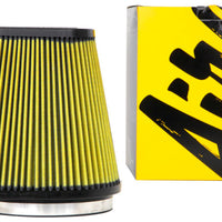 Airaid Universal Air Filter - Cone 6in F x 9x7-1/2in B x 6-3/8x3-7/8in T x 8in H - Synthaflow