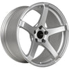 Enkei Kojin 17x8 35mm Offset 5x114.3 Bolt Pattern 72.6mm Bore Dia Matte Silver Wheel