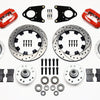 Wilwood Forged Dynalite Front Kit 12.19in Drilled Red 71-80 Pinto/Mustang II Disc & Drum