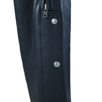 River Road Longhaul Leather Chaps Black - Large