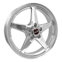 Race Star 92 Drag Star 18x5.00 5x4.50bc 2.00bs Direct Drill Polished Wheel