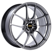 BBS RF 18x8 5x100 ET45 Diamond Black Wheel -70mm PFS/Clip Required