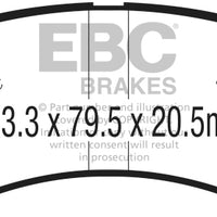 EBC 2017+ Ford F-450 Ultimax2 Front Brake Pads