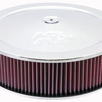 K&N Round Air Filter Assembly 14in. ID / 4..12in. Height / 5.125in. Neck Flange / 7/8in. Drop Ba