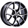 BBS SR 17x7.5 5x112 ET35 Satin Black Diamond Cut Face Wheel -82mm PFS/Clip Required