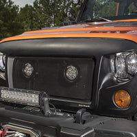 Rugged Ridge 07-18 Jeep Wrangler JK/JKU Textured Black Elite Headlight Euro Guards